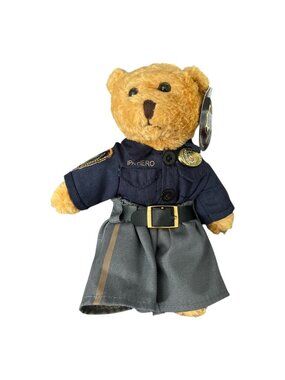 Hero Bears IPA Police Bear 50th Anniversary Plush 2012 8.5" Uniform Teddy